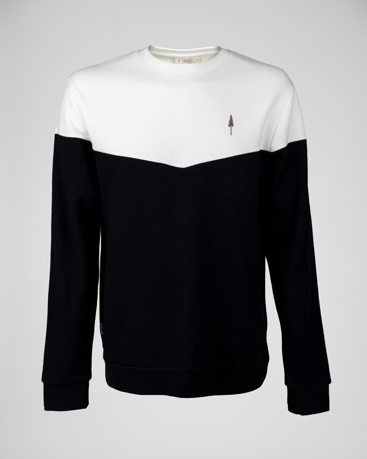 TreeSweater Bicolor Unisex - Black-White - L