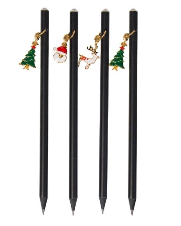 Bleistifte/schwarz/Santa/Baum/Rentier