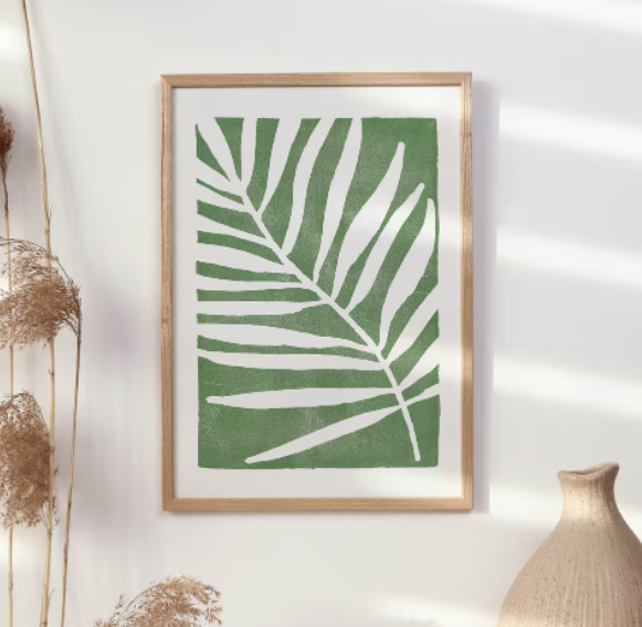 KD `Palmblatt grün` - A4