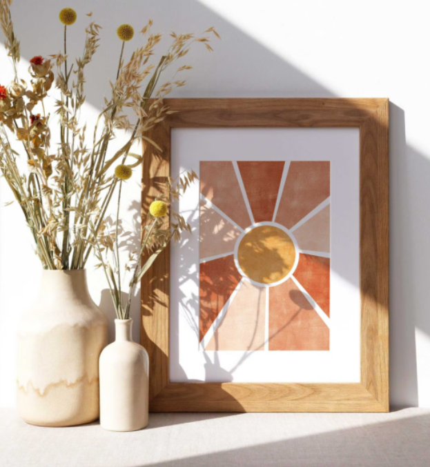 Kunstdruck `Sonne Terrakotta` - A3 - 0