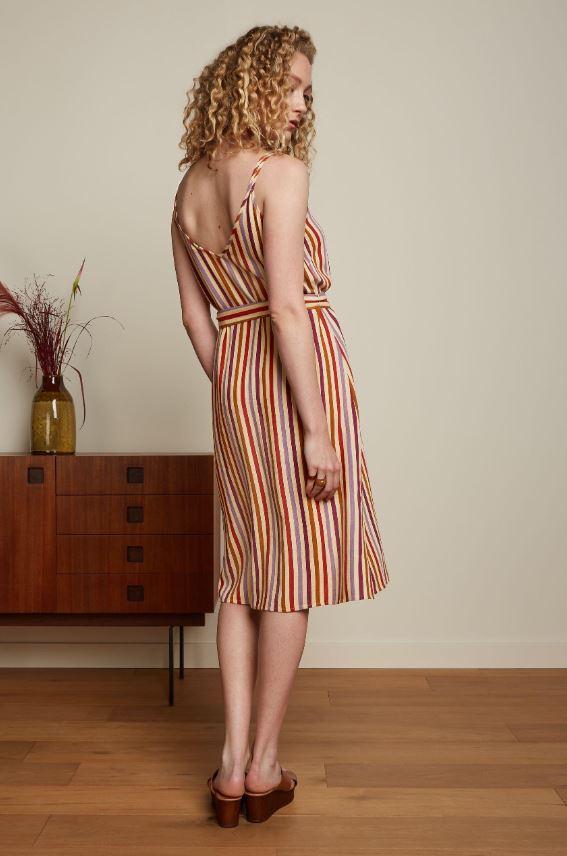 Nadya Dress Cassava Stripe - 2