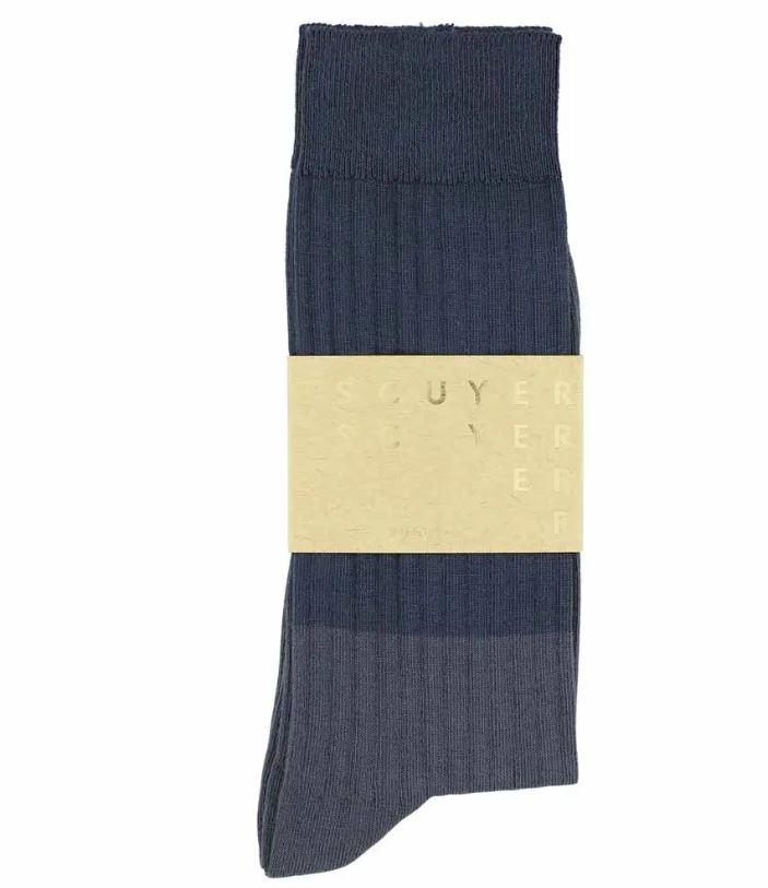 Socken mit Farbblock blue/grey